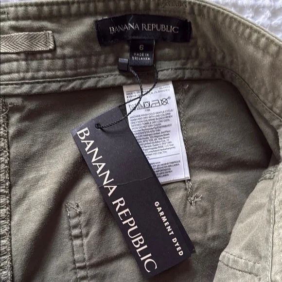 NWT Banana Republic Barrel Leg Olive Green Pants - Picture 5 of 7